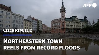 Czech town reels from record floods  AFP [upl. by Yursa]