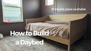 DIY Daybed  How to build step by step [upl. by Westfahl]