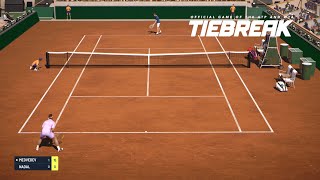 TIEBREAK  Rafael Nadal Vs Daniil Medvedev I Roland Garros I Expert Difficulty PS5 [upl. by Rats]