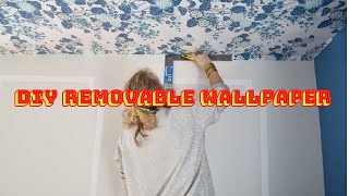 DIY removable wallpaper के फायदे  easy to remove wallpaper for renters  new Wallpaper 2025 [upl. by Nhguavaj]