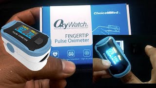 Oxywatch Pulse Oximeter  Usage and Review  ChoiceMMed [upl. by Inalan720]