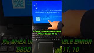 Fix WHEA UNCORRECTABLE ERROR Blue Screen Error Windows 11 10 💻 youtubeshorts shorts [upl. by Eiramanig]