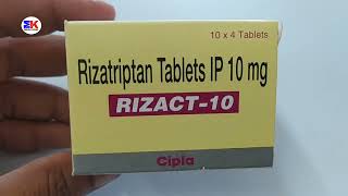 Rizact 10 Tablet  Rizatriptan Tablet  Rizact 10mg Tablet Uses Benefits Dosage Review in Hindi [upl. by Jarib]