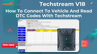 How to connect to vehicle and Read DTC codes with Techstream V18 [upl. by Bremer]