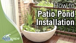 How To Create an Easy Container Water Feature with Aquascapes Patio Pond [upl. by Yniatirb955]