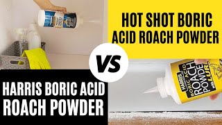 Harris Boric vs Hot Shot Boric Acid Roach Powder  Which Works Fast [upl. by Yornoc40]