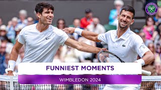 The FUNNIEST Moments from Wimbledon 2024 😂 [upl. by Nosle]