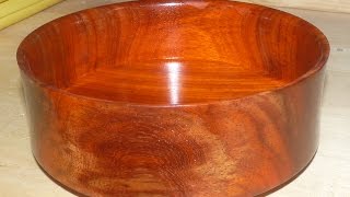 Woodturning a Pretty Padauk Bowl [upl. by Royal]