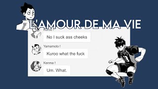 🫐 L’amour de ma vie  Kagdachi lore  PLEASE READ DESC💙  Haikyuuhq texts [upl. by Tolmann]