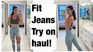 Fit jeans try on haul [upl. by Anaic]