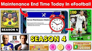 Maintenance End Time In eFootball 2024 Mobile  Pes Server Maintenance End Time [upl. by Bascio719]