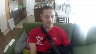 Bankart Labrum Surgery  4 Days After [upl. by Hebrew284]