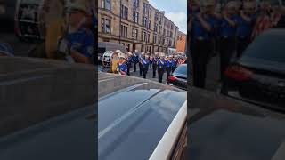 Provanhall True Blues FBHow great thou art Parkhead Orange and Purple District Church parade8924 [upl. by Eilama780]