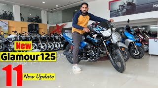 Hero Glamour 125 bs6 New Model 2024 Launch Price Mileage All Features Full Review [upl. by Stine]