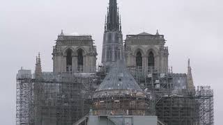 Chantier Extérieur de NotreDame  Une Plongée au Cœur de la Restauration  Paris France [upl. by Nosemyaj]