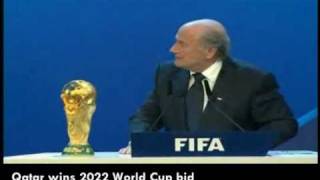 Qatar wins 2022 world Cup bid [upl. by Burnard695]