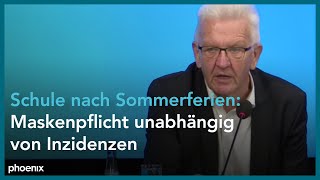 Winfried Kretschmann Ministerpräsident BadenWürttemberg zu CoronaMaßnahmen am 290621 [upl. by Craw]