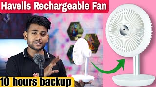 Havells rechargeable fan Review  techie vsk [upl. by Adiaros]