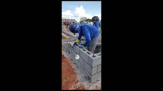 Concrete block laying [upl. by Annawt695]