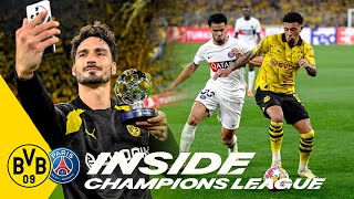 WIN in the first leg of the UCL semi finals It was all YELLOW  Inside Champions League  BVBPSG [upl. by Meras]