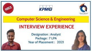 KPMG Interview Experience  2022  Analyst Position [upl. by Angelico]