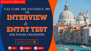 Interview and Entrance Test  Italian Universities  Study in Italy 2024  Admission Guide [upl. by Ishmul406]