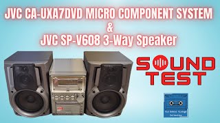 JVC CAUXA7DVD amp JVC SPV608 Speaker Sound Test [upl. by Eiramyelhsa732]