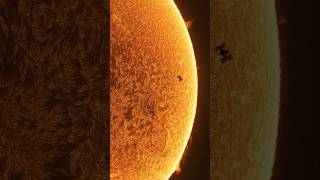 Space Station transit across the Sun September 2024 [upl. by Wenz313]