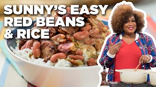 Sunny Andersons Easy Red Beans and Rice  The Kitchen  Food Network [upl. by Sidonie]