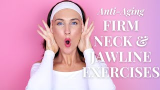 ANTIAGING FACE LIFTING EXERCISES For Jowls amp Laugh Lines Nasolabial Fold  Firm Neck amp Jawline [upl. by Nichani]