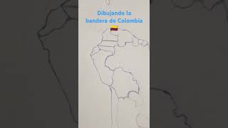 Dibujando la bandera de Colombia Sudamerica Mapas music [upl. by Lleira378]