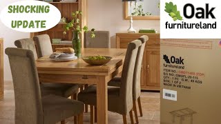 OAK FURNITURE LAND REPLACED MY DINNING TABLE A quick update [upl. by Aurore]