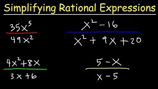 Simplifying Rational Expressions [upl. by Ailehpo]