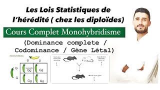 Cours complet les lois statistiques de l’hérédité Monohybridisme  Live Naadi 🧬 [upl. by Karena389]