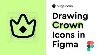 How to draw a crown icon following grid  figmatutorial [upl. by Pubilis]