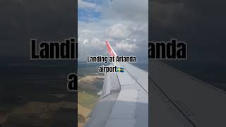 landing at Arlanda airport🇸🇪 airbus airplane aviation music jazz airbusa321neo shorts plane [upl. by Aneel]