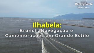 122 Aventuras Inéditas em Ilhabela Brunch Navegação Drone acompanhando lancha veloz [upl. by Aratahs247]