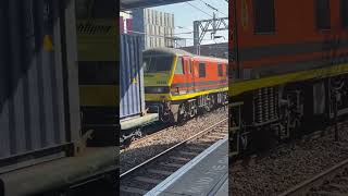 Class 90’s drag a Freightliner container train through Northampton 180924 class90 northampton [upl. by Imoin838]