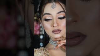 beautiful bride makeup look  nikkah video  indain bride  beautiful bride makeup [upl. by Joell]