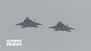 In support of Israel US deploys F22s to Middle East amid rising tensions [upl. by Ailecec]