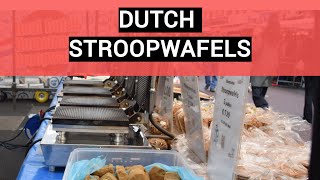 Stroopwafels in Amsterdam Netherlands  Dutch Street Food [upl. by Vine]