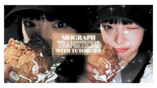 aesthetic mograph transitions  videostar tutorial [upl. by Marguerite]