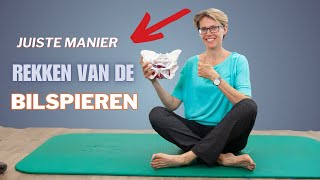 De ENIGE JUISTE juiste manier van het REKKEN van je M PIRIFORMIS bilspier  Jouwbekkentherapeutnl [upl. by Byrn]