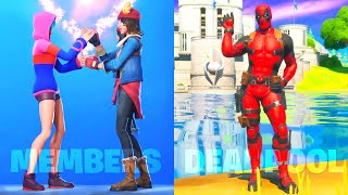 NEW LEAKED Fortnite EMOTES amp SKINS GAMEPLAY Deadpool [upl. by Lsiel]