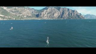 Windsurfing Lake Garda  4k Drone Footage [upl. by Celie]