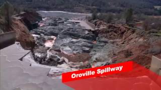 Oroville Spillway Damage  Rebar Visible  Lake Oroville Dam 22717 [upl. by Kaazi908]