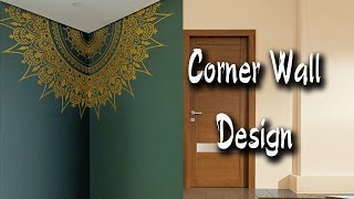 corner wall design painting  corner painting [upl. by Ahcmis]