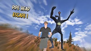 PIPE HEAD ESCAPE  Horror Pipe Monster Head Game [upl. by Ardnuaed530]