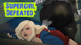 Supergirl anim Defeated scene 🩸 [upl. by Yrroc]