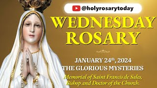 WEDNESDAY HOLY ROSARY 💛JANUARY 24 2024💛 GLORIOUS MYSTERIES OF THE ROSARY VIRTUAL holyrosarytoday [upl. by Ventura]